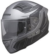 CASSIDA Cyclone (black / silver titanium matt, size S) - Motorbike Helmet
