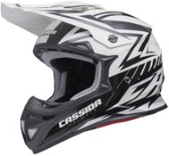 CASSIDA Cross Cup (white pearl / black, size S) - Motorbike Helmet