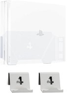 4mount - Wall Mount for PlayStation 4 Pro White + 2x Controller Mount - Fali tartó