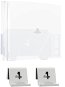 4mount - Wall Mount for PlayStation 4 Pro, White + 2x Controller Mount - Wall Mount
