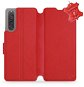Kožené Mobiwear flip na Sony Xperia 10 V – Červené – L_RDS - Puzdro na mobil
