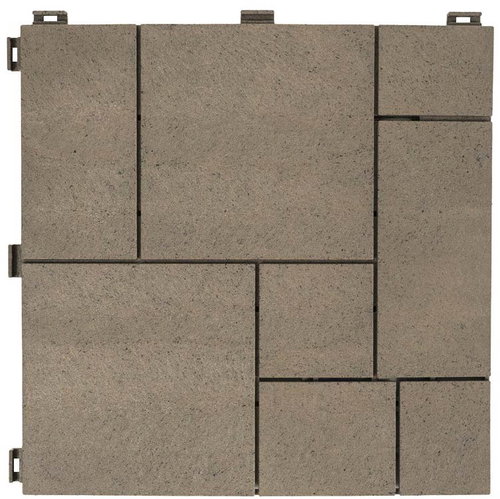 MULTY HOME Tiles STONE MOSAIC 30 × 30 cm, brown oak, rubber - Plastic Tiles - Main image