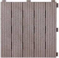 MULTY HOME Tiles COSMOPOLITAN 30 × 30 cm, brown oak, rubber - Plastic Tiles