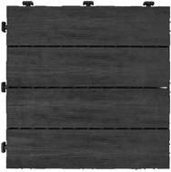 MULTY HOME Tiles ARISTA Wood 30 × 30 cm, grey, rubber - Plastic Tiles