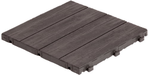MULTY HOME Tiles ARISTA Wood 30 × 30 cm, brown, rubber - Plastic Tiles - Main image