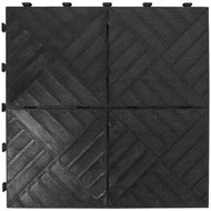 MULTY HOME Tile EXTREME SOLID 45 × 45 cm, black, rubber - Plastic Tiles