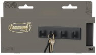 3M Command™ Decor kovová lišta na klíče DCR05MB-EU, matná černá, 1 lišta na klíče + 8 pásků - Key Holder