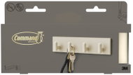 3M Command™ Decor kovová lišta na klíče DCR05BE-EU, světle béžová, 1 lišta na klíče + 8 pásků - Key Holder