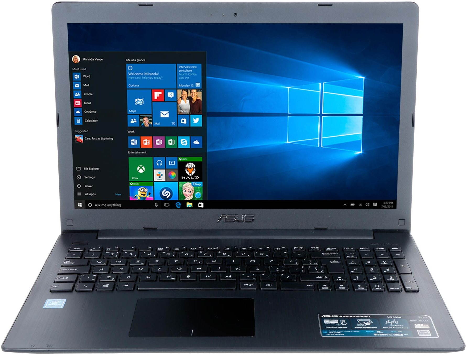 スマホ・タブレット・パソコン ASUS X553MA-BLACK Amazon.co.jp: ASUS X553MA ノートブック / ブラック [Windows10