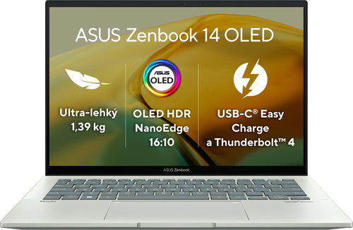 ASUS Zenbook 14 OLED UX3402ZA-KN583W Aqua Celadon all-metal - Laptop - Main image