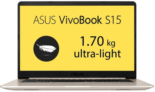 ASUS VivoBook S15 S510UQ-BQ660T Gold Metal - Laptop - Main image