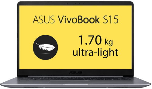 ASUS VivoBook S15 S510UN-BQ394T Gray Metal - Laptop - Main image