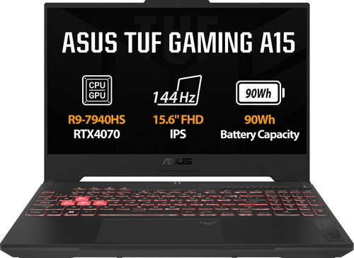 ASUS TUF Gaming A15 FA507XI-LP028 Jaeger Gray metallic - Gaming Laptop - Main image