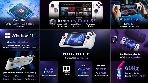ROG Ally Console version Z1 extreme / 16GB / 512GB