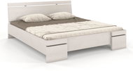 GCO Slavia 140 × 200 cm borovice masiv, bílá - Postel
