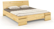 GCO Slavia Long 180 × 220 cm borovice masiv, přírodní - Postel