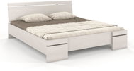 GCO Slavia Long 200 × 220 cm borovice masiv, bílá - Postel