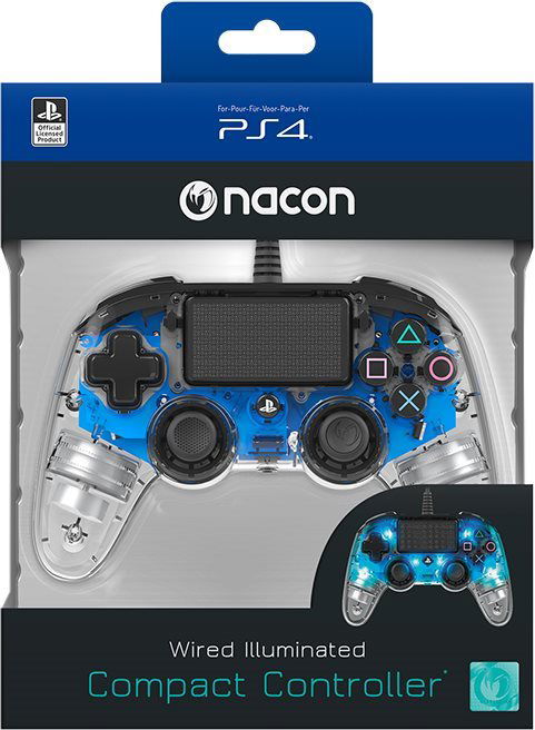 Translucent blue store ps4 controller