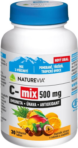 Swiss NatureVia® C-MIX 500mg, 30 Lozenges - Vitamin C - Main image