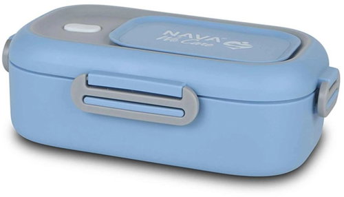 NAVA Greece Stainless steel lunch box "We Care" blue 800 ml - Lunch Box - Main image