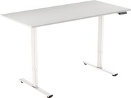 AlzaErgo Table ET2 Core white + white oak laminate top - Height Adjustable Desk