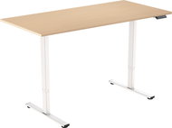 AlzaErgo Table ET2 Core White + Birch Laminate Top - Height Adjustable Desk