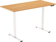 AlzaErgo Table ET2 Core white + lamino oak top - Height Adjustable Desk