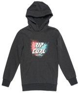 Rip Curl SLANT LOGO HOODED FLEECE Dark Marle - Mikina