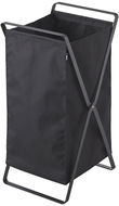 YAMAZAKI Folding Laundry Basket Tower 2485, Black - Laundry Basket