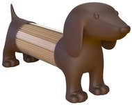 BALVI Toothpick/Salt-pepper Stand Dachshund 25991, Brown - Condiments Tray