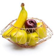 BALVI Mouldable Fruit Bowl Multi Form 27045, Metallic Pink - Bowl