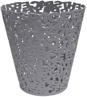 BALVI Waste Bin Letters 26885, Grey - Rubbish Bin