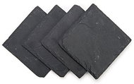 INVOTIS Slate Coasters HS Slate Coasters HS10, 10x10cm, 4 pcs - Coaster