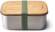 BLACK + BLUM Snack Box SandwichBox Appetit 1250ml, Stainless steel/Bamboo, Green - Lunch Box