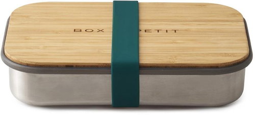 BLACK + BLUM Snack Box SandwichBox Appetit 900ml, Stainless-steel/Bamboo, Blue - Lunch Box - Main image