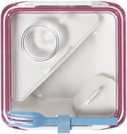 BLACK+BLUM Snack box LunchBox Appetit 880ml, white/pink - Lunch Box