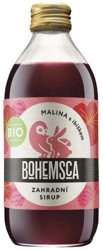 Bohemsca Organic Raspberry syrup with hibiscus 0,33l - Syrup - Main image