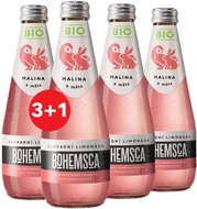 Bohemsca Organic garden lemonade Raspberry & Mint 4× 0,33l - Lemonade