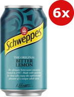 Schweppes Bitter Lemon 6 × 0.33l Tin - Tonic