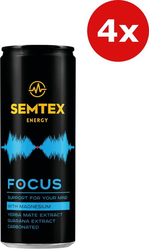 Semtex Focus 4x 0,25l Tin - Energy Drink - Main image