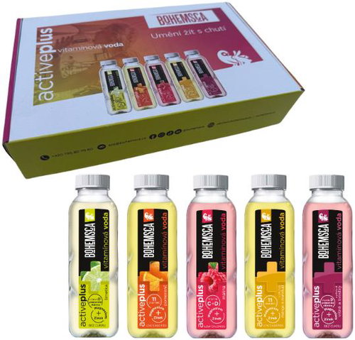 Bohemsca Vitamínová voda 5× 390 ml - Flavoured Water - Main image