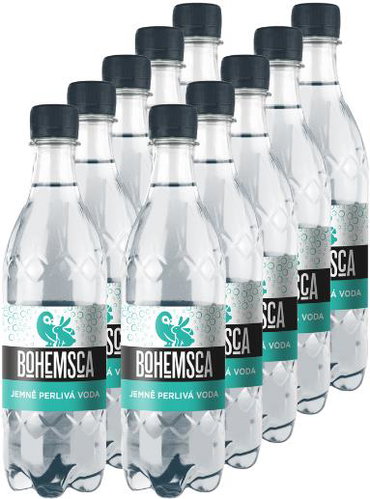 Bohemsca Voda jemně perlivá 10x 500 ml - Mineral Water - Main image