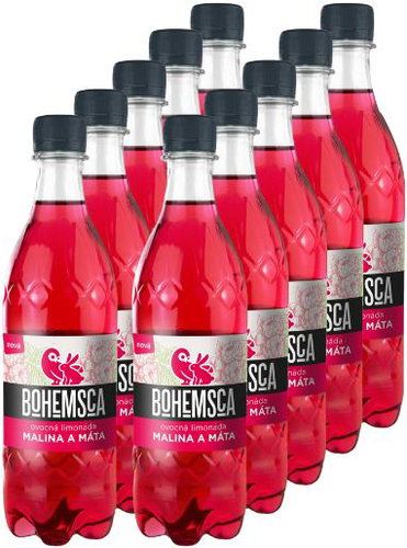 Bohemsca Lemonade Raspberry and mint 10×500 ml - Lemonade - Main image