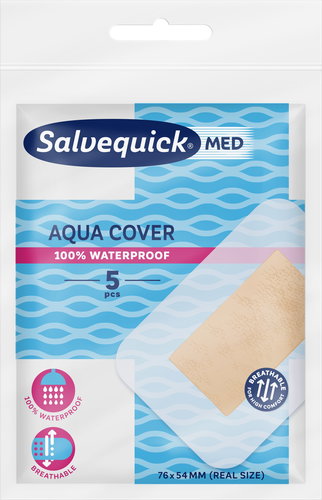 SALVEQUICK MED Aqua Cover (5pcs) - Plaster - Main image