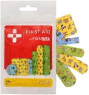 FIXPLAST First Aid Kids mix (24 ks) - Náplasť
