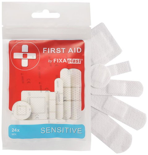 FIXPLAST First Aid Sensitive mix (24 pcs) - Plaster - Main image