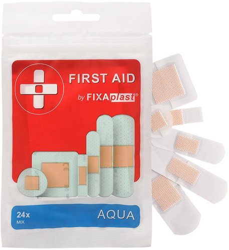 FIXPLAST First Aid Aqua mix (24 pcs) - Plaster - Main image