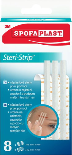 Spofaplast Steri-Strip patch stitches 801, 8 pieces - Plaster - Main image