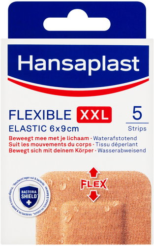 HANSAPLAST Flexible XXL elastic patch (5 pcs) - Plaster - Main image