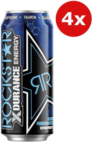 ROCKSTAR Blueberry Xdurance 4x0,5l tin - Energy Drink - Main image